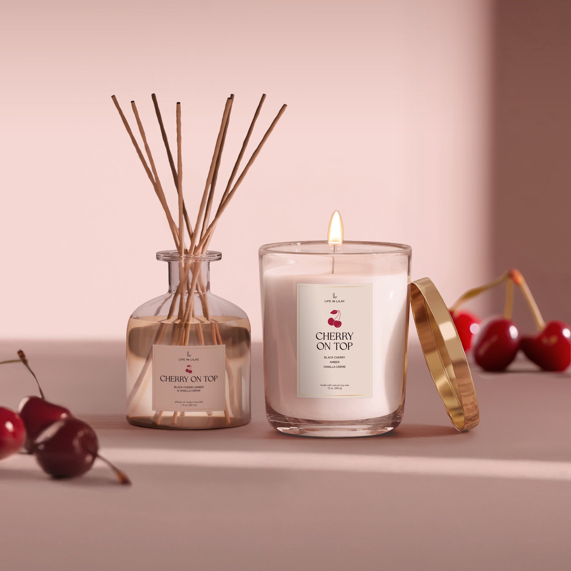 Cherry On Top Candle Diffuser Bundle – Life in Lilac