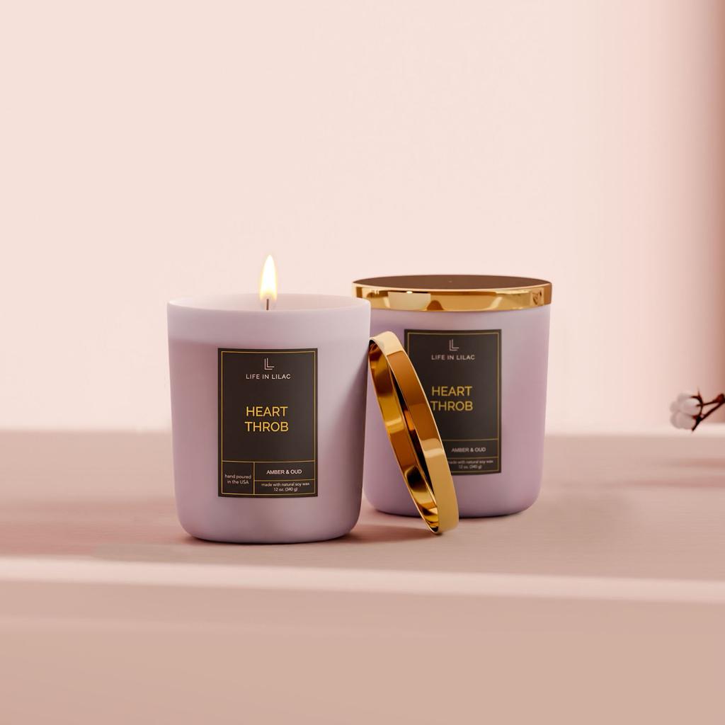 Heart Throb Candle – Life in Lilac