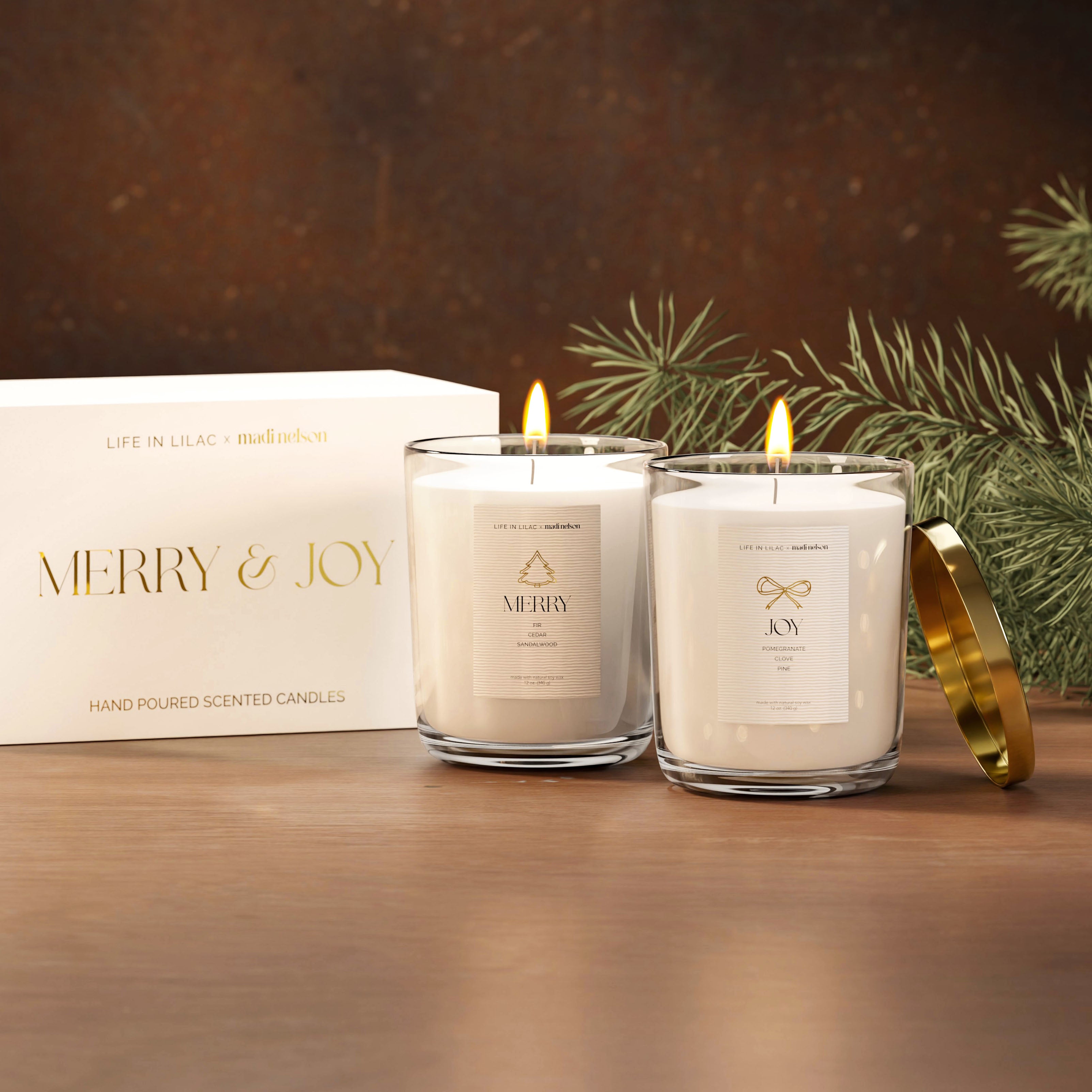 Madi Nelson Merry & Joy Candle Bundle – Life in Lilac
