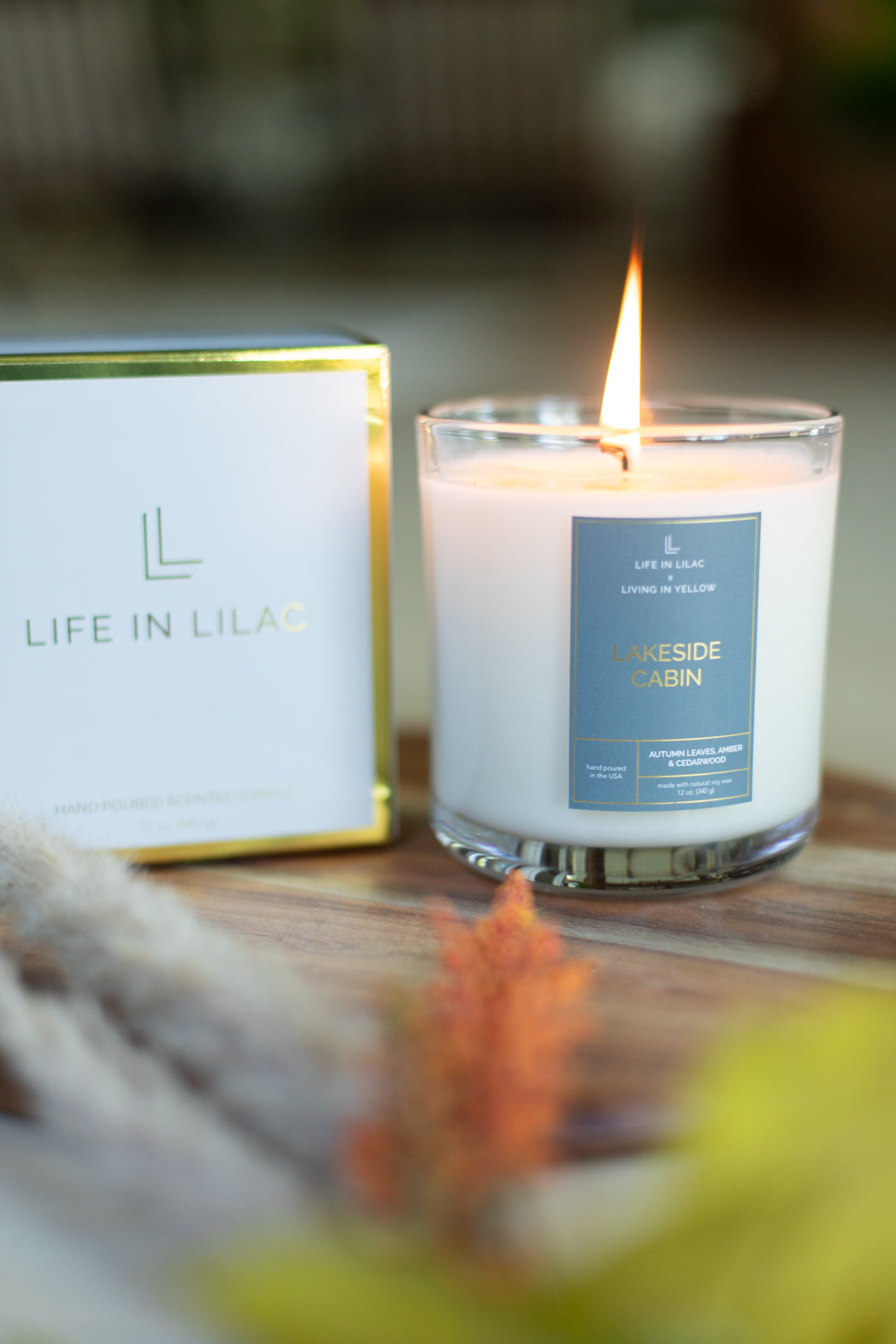 Living In Yellow Lakeside Cabin Candle – Life in Lilac